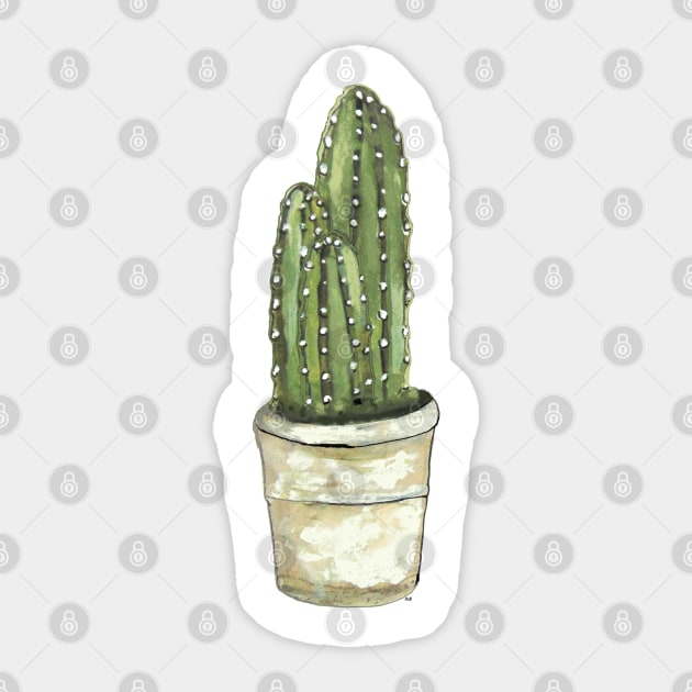 One Cactus Sticker by msmart